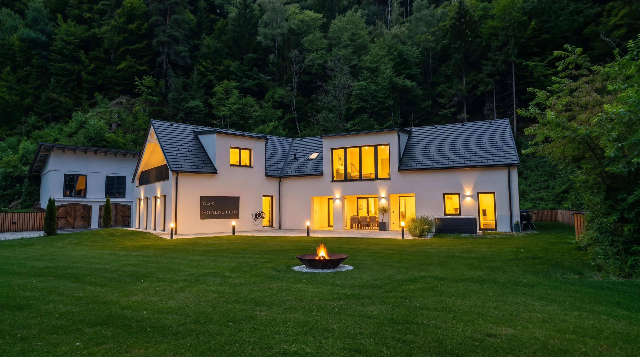 Das Freyenstein bei goldenem Abendlicht